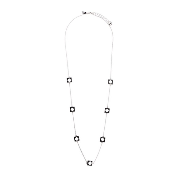 KATE SPADE • Silver Hole Punch Necklace - Picture 2 of 5